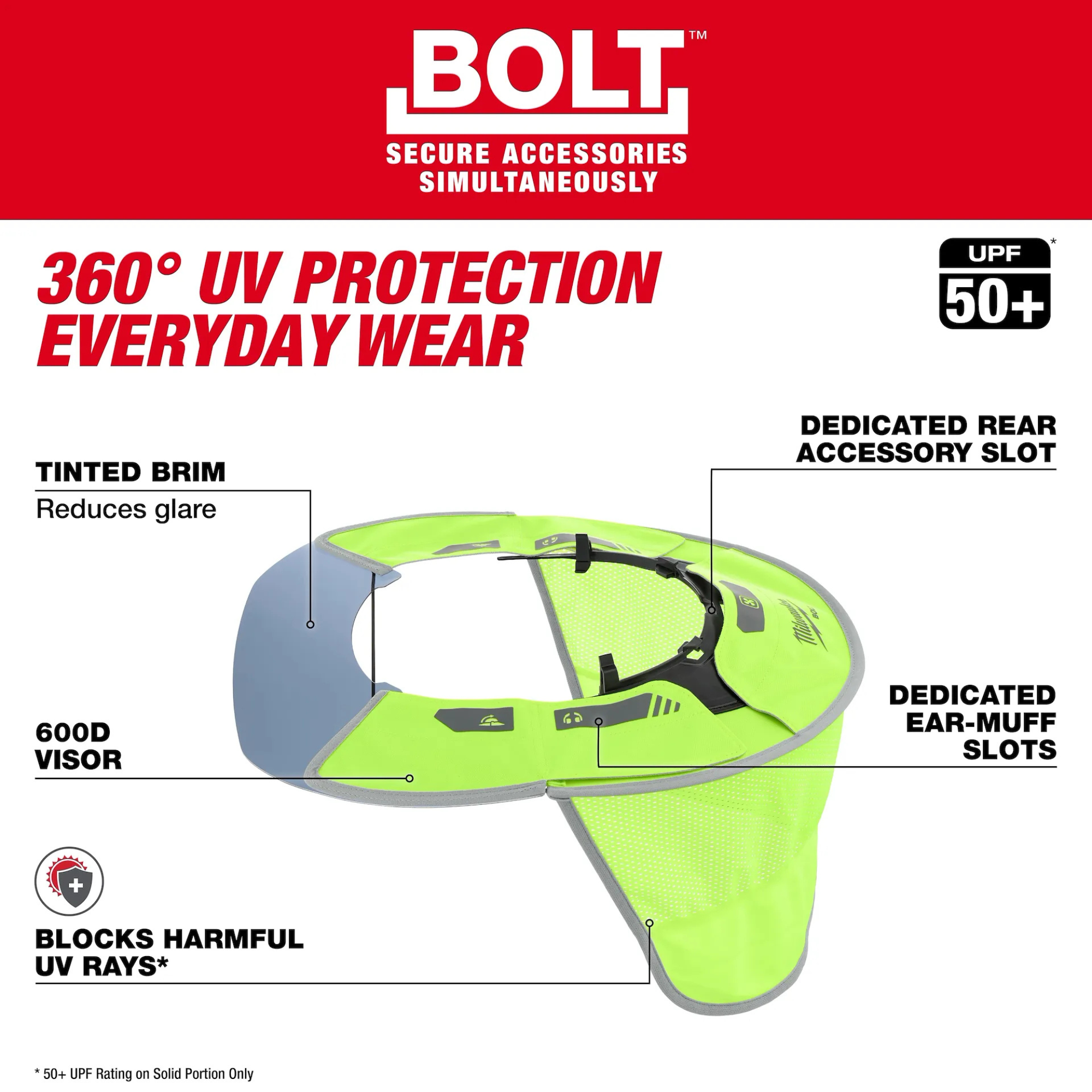 Milwaukee BOLT Sun Visor with Sunshade from GME Supply